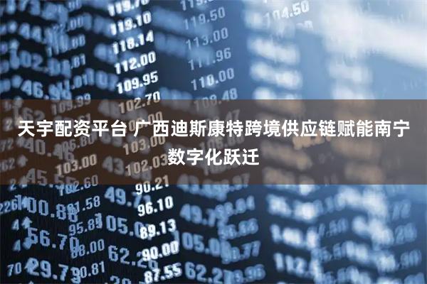 天宇配资平台 广西迪斯康特跨境供应链赋能南宁数字化跃迁