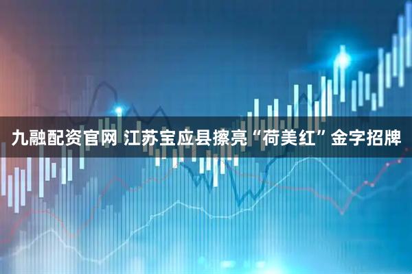 九融配资官网 江苏宝应县擦亮“荷美红”金字招牌
